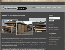 Tablet Screenshot of desteigerhoutfabriek.nl